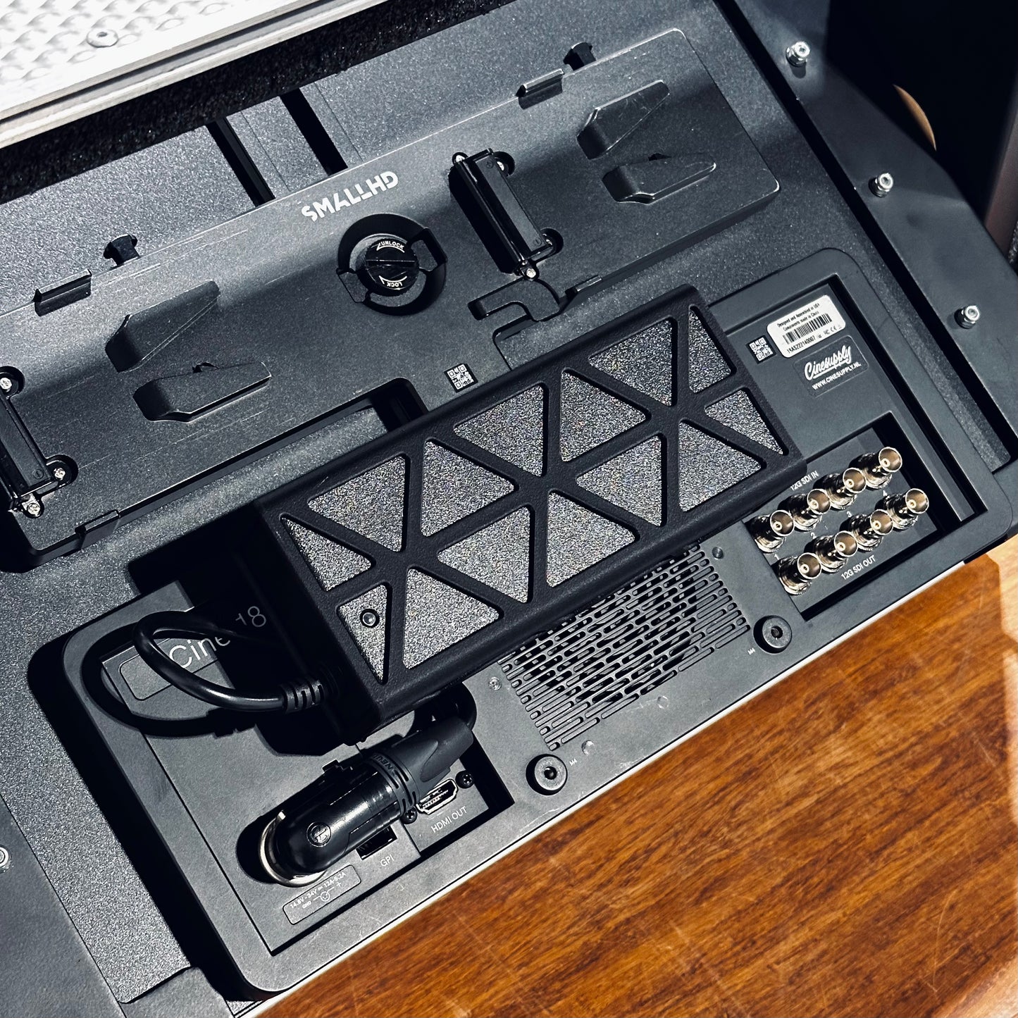 SmallHD 24V Power Supply VESA Cage